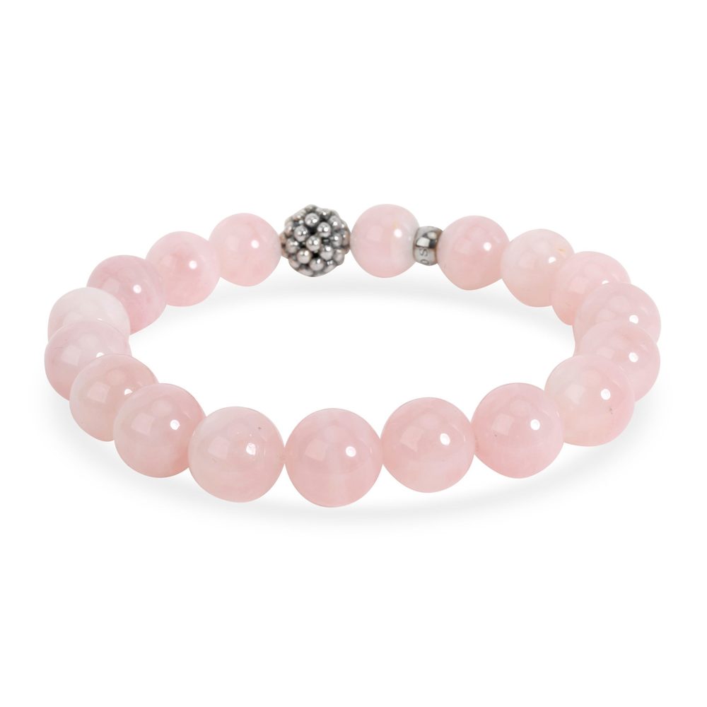 Lagos 10 mm Rose & Caviar Bead Bracelet in Sterling Silver